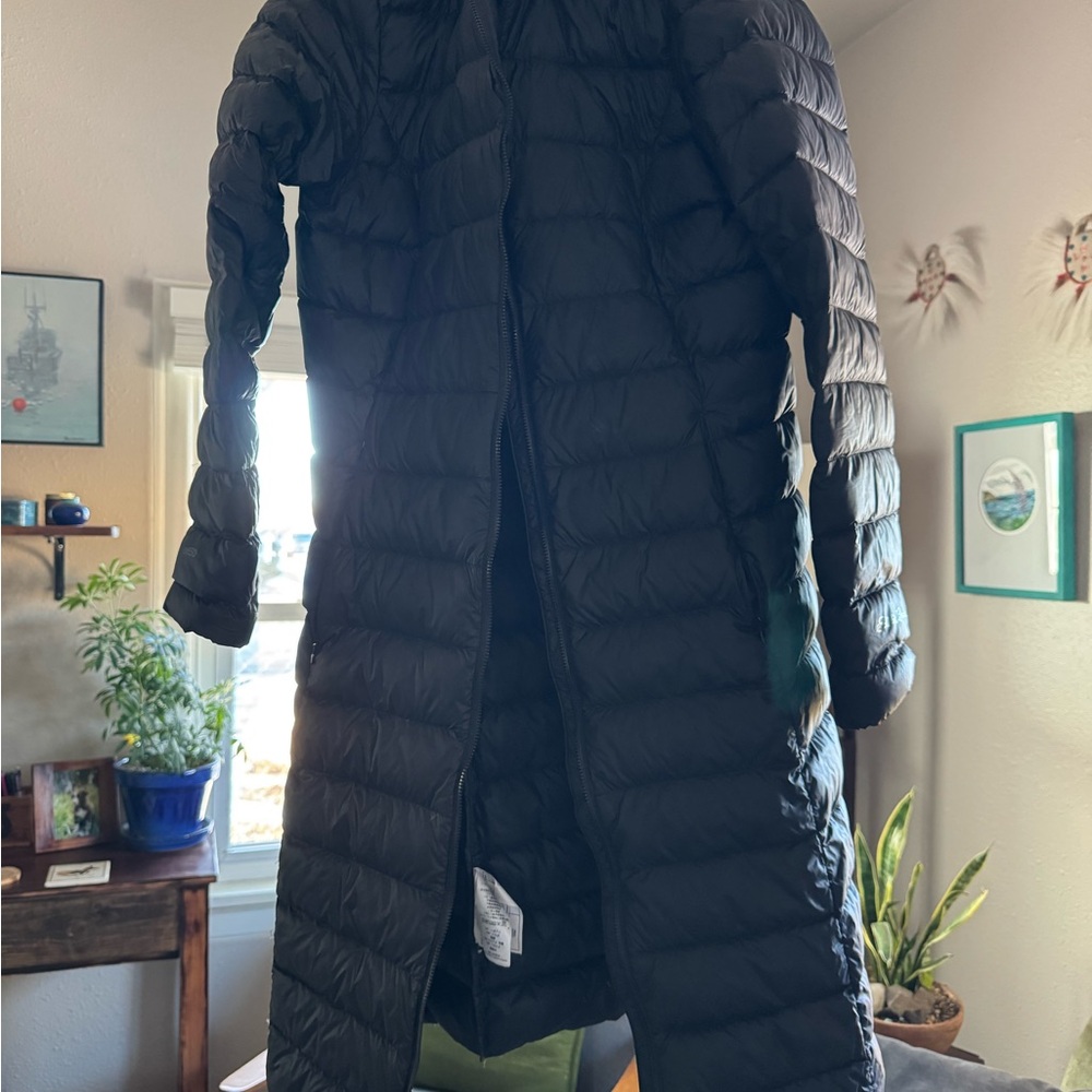 Black Puffer Long Coat